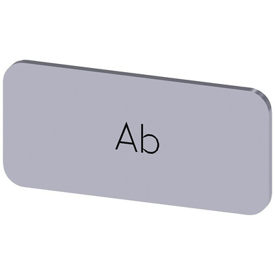 Siemens Labeling plate, Ab