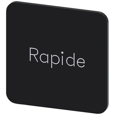Siemens Labeling plate, Rapide