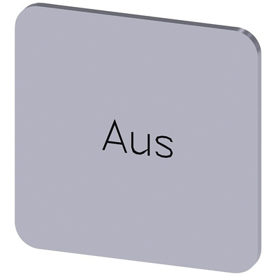 Siemens Labeling plate, Aus