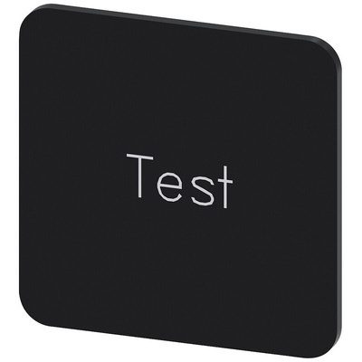 Siemens Labeling plate, Test