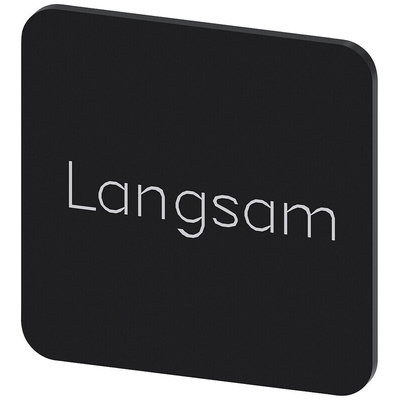 Siemens Labeling plate, Langsam