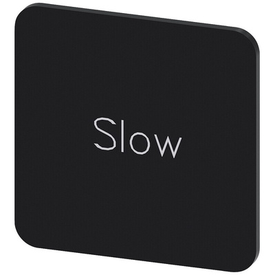 Siemens Labeling plate, Slow