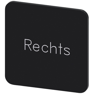 Siemens Labeling plate, Rechts