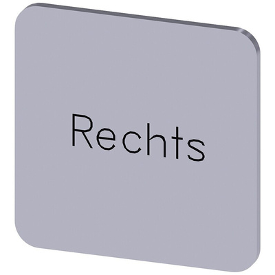 Siemens Labeling plate, Rechts