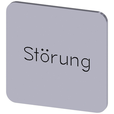 Siemens Labeling plate, Störung