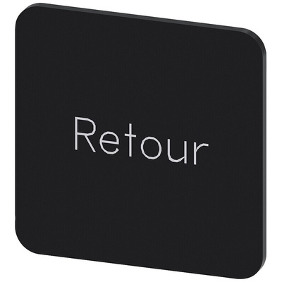 Siemens Labeling plate, Retour