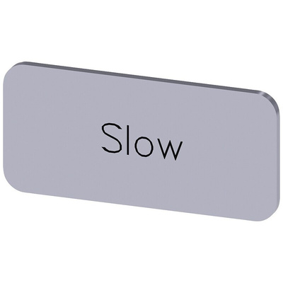 Siemens Labeling plate, Slow