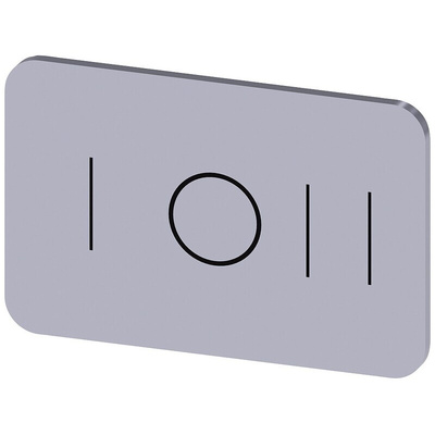 Siemens Labeling plate, I - O - II