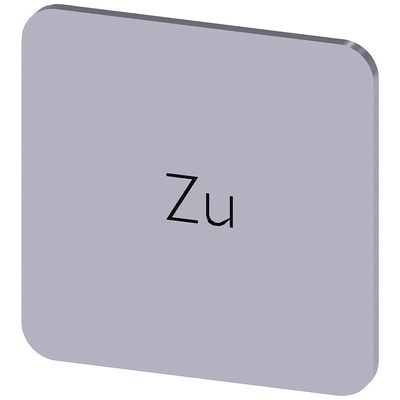 Siemens Labeling plate, Zu