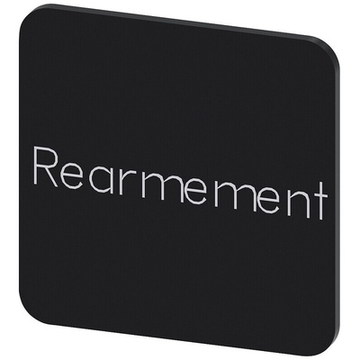 Siemens Labeling plate, Réarmement