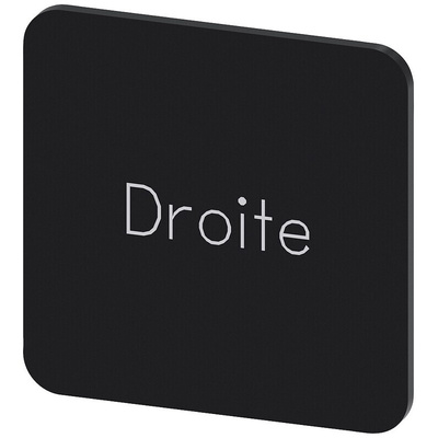 Siemens Labeling plate, Droite