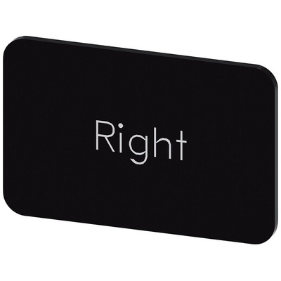 Siemens Labeling plate, Right