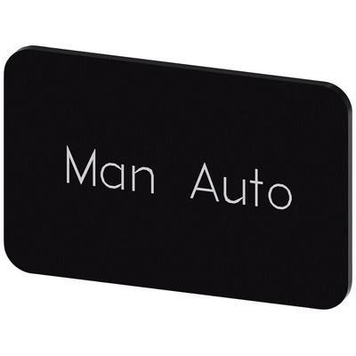 Siemens Labeling plate, Man - Auto
