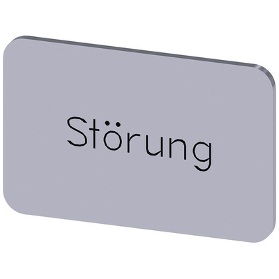 Siemens Labeling plate, Störung