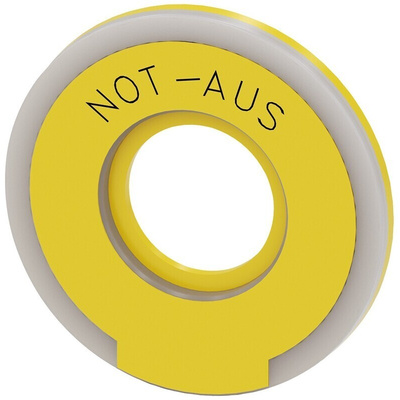 Siemens EMERGENCY STOP backing plate, Not - Aus