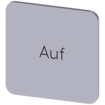 Siemens Labeling plate, Auf