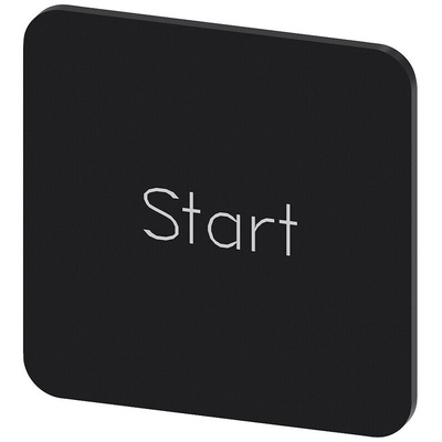 Siemens Labeling plate, Start