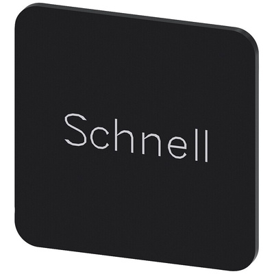 Siemens Labeling plate, Schnell