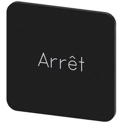 Siemens Labeling plate, Arrêt
