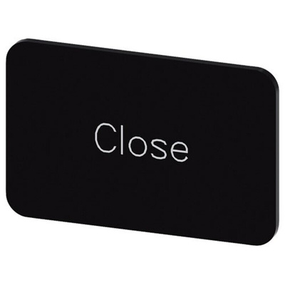 Siemens Labeling Plate for Use with Label Holder, Close