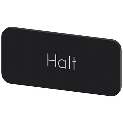 Siemens Labeling plate, Halt