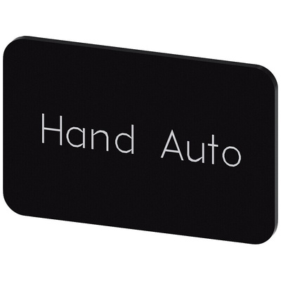 Siemens Labeling plate, Hand - Auto