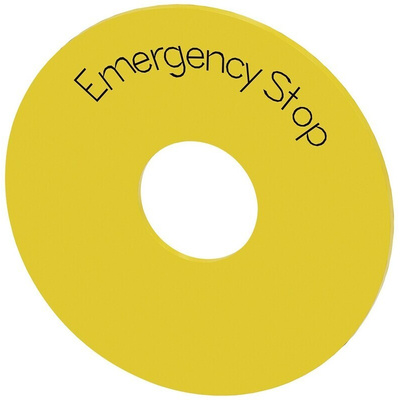 Siemens EMERGENCY STOP plate, Emergency Stop