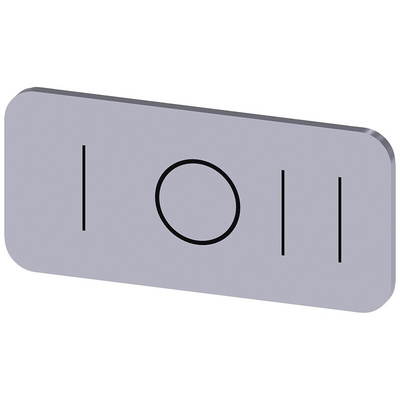 Siemens Labeling plate, I - O - II