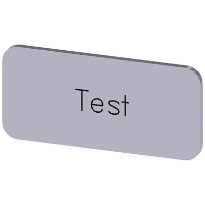 Siemens Labeling plate, Test