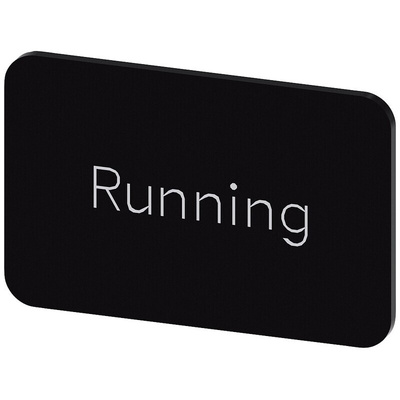 Siemens Labeling plate, Running