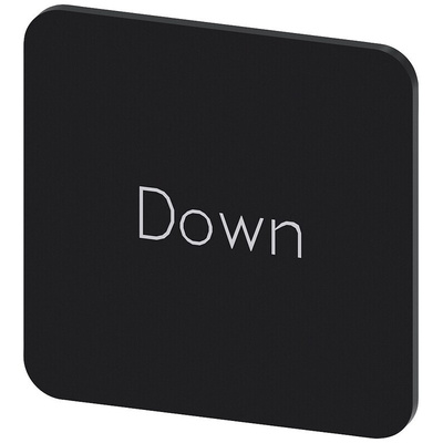 Siemens Labeling plate, Down