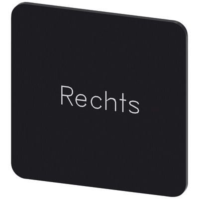 Siemens Labeling plate, Rechts