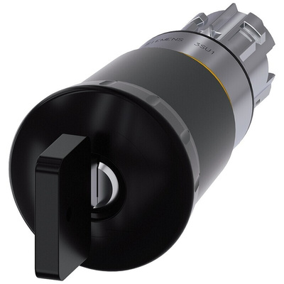 Siemens SIRIUS ACT Series Black Latching Push Button Head, 22mm Cutout, IP66, IP67, IP69K