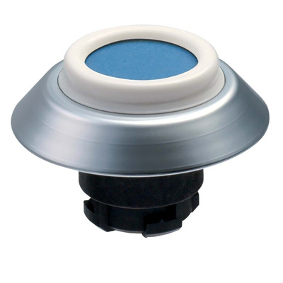 Schmersal NDTBL Series Blue Illuminated Momentary Push Button, 22.3mm Cutout, IP67, IP69K