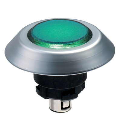 Schmersal NMLGN Series Green Illuminated Momentary Push Button, 22.3mm Cutout, IP67, IP69K