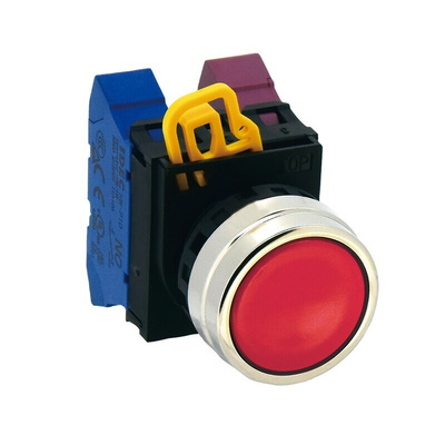 Idec YW4B Series Red Maintained Push Button Head, 22mm Cutout, IP65