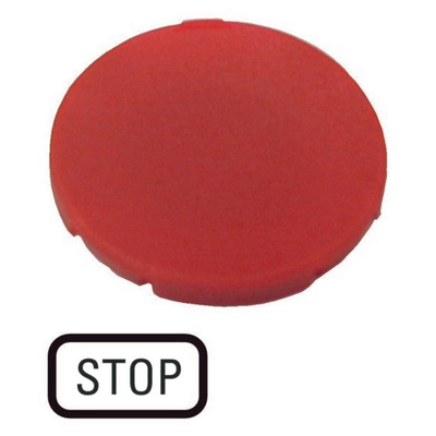 Eaton Button Plate for Use with M22-DG-X, M22-DZ-X, M22(S)-D-X, M22(S)-DR-X, M30C-FD-X, M30C-FDR-X, Stop