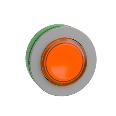 Schneider Electric Harmony XB5 Series Orange Illuminated Spring Return Push Button Head, 30.5mm Cutout, IP66, IP67