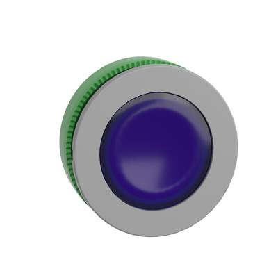 Schneider Electric Harmony XB5 Series Blue Illuminated Spring Return Push Button Head, 30.5mm Cutout, IP66, IP67