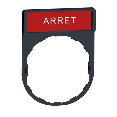 Schneider Electric Legend Holder for Use with XB4 Series, Arrêt