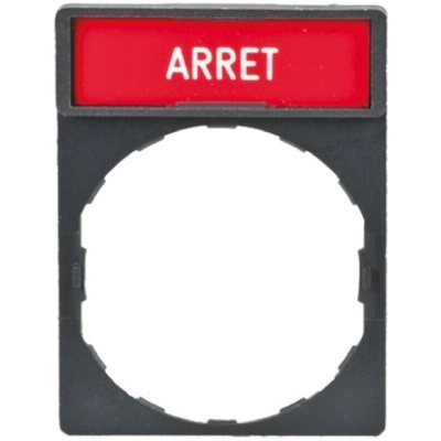 Schneider Electric Legend Holder for Use with XB4 Series, Arrêt