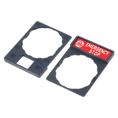 Schneider Electric Legend & Legend Holder Kit for Use with XALD Series, XALK Series, XB4 Series, XB5 Series, Emergency