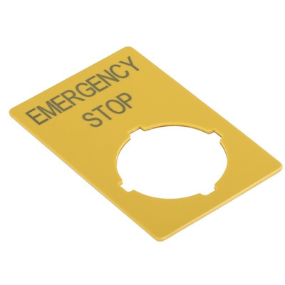 Eaton Label for Use with RMQ Titan Series, Emergency Stop