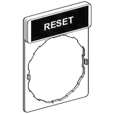 Schneider Electric Legend Holder for Use with Harmony XB4 Series, Harmony XB5 Series, Reset