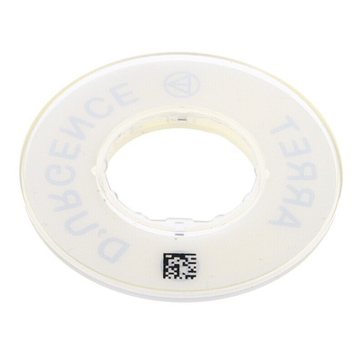 Schneider Electric 3D Marked Legend Plate for Use with Emergency Stop Mushroom Head Push Button, Arrêt d'urgence