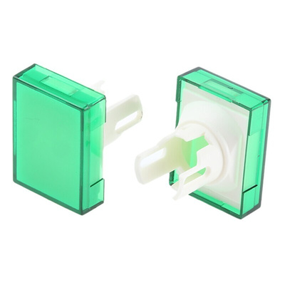 Omron Green Rectangular Push Button Lens