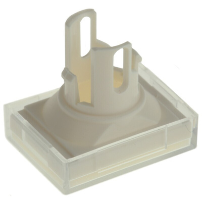 Omron White Rectangular Push Button Lens
