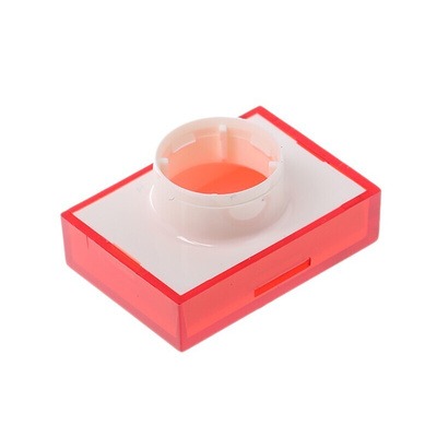 Red Rectangular Push Button Lens for use with TP2 Series