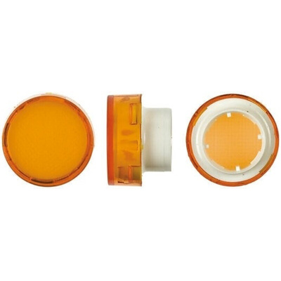 Orange Round Push Button Lens for use with TP2 Series