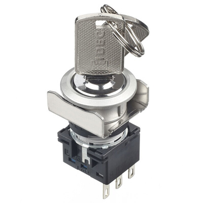 Idec Black Round Push Button Switch